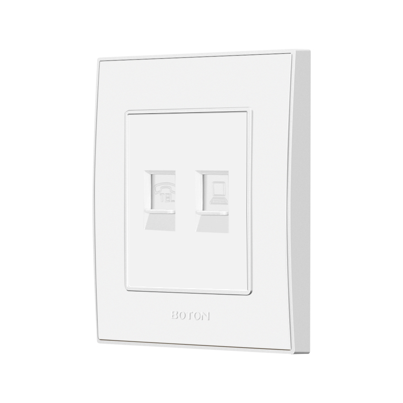 Project Hotel คอมพิวเตอร์และโทรศัพท์ White Wall Socket