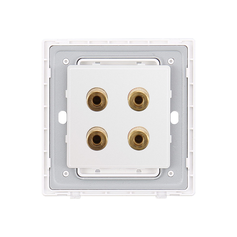 Commercial 86 ประเภท Four Wire Audio Wall Socket