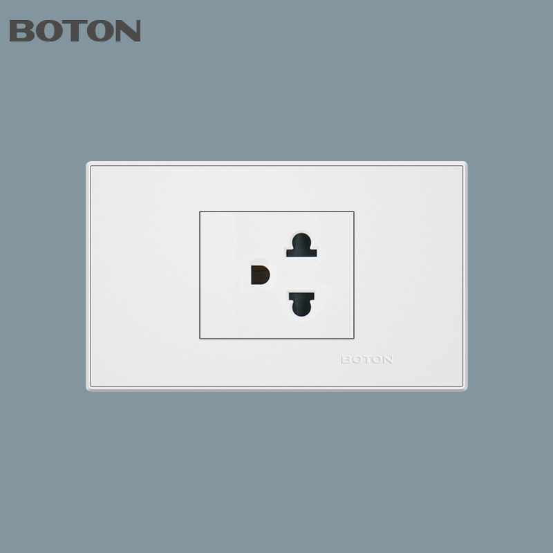 ที่อยู่อาศัย 3 Pin American Multi Functional Decor Wall Switch Socket